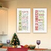 2- Piece Vignette Happy Holidays White Framed Wall Art for Living Room, Bedroom Wall Art Print for Home Decor by Marla Rae - 3 of 4