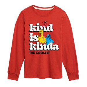Boys' - Sesame Street - Kind Kinda The Coolest Long Sleeve Graphic T-Shirt - 1 of 3