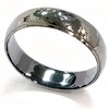 Pompeii3 Mens 14K Black Gold Hammered Wedding Ring 6mm New Band - 3 of 4
