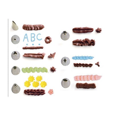 Stainless Steel Cookie and Icing Press with Black Handle and Storage Case