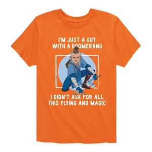 Boys' - Avatar: The Last Airbender - Sokka Just A Guy With a Boomerang Short Sleeve Graphic T-Shirt - 1 of 4