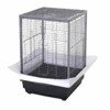 Black 24 Inch High Metal Bird Cage – Parrot Cage with Pull-Out Tray & 2 Perches, Bird Carrier for Small-Medium Birds - 3 of 4