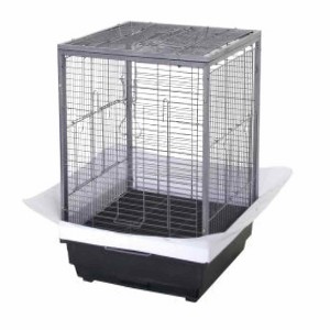 Bird Cage, 45 x 45 x 60 cm, Small Animal Cage for Birds, Includes Rotating Feeders and Perches - 1 of 4