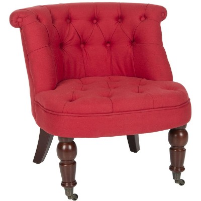 Cranberry Barrel Spot Wood Transitional Armless Chair
