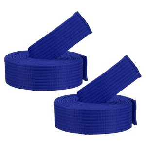 Unique Bargains Coach Teaching Practice Martial Arts Taekwondo Belts 2 Pcs - 1 of 4