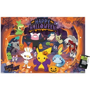 Trends International Pokémon: Halloween Forest - Group Unframed Wall Poster Prints - 1 of 4