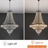YIYIBYUS Luxury 9-Light Raindrop Empire Style Adjustable Chain Chandelier, Black - 4 of 4