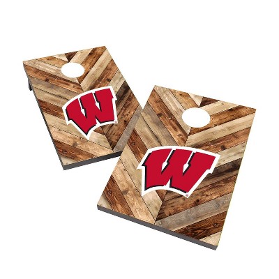 NCAA Wisconsin Badgers 2'x3' Cornhole Bag Toss Game Set