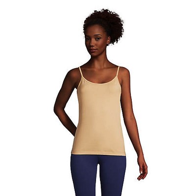 Lands' End Women's Supima Cotton Camisole - X Small - Soft Nutmeg : Target