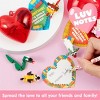 JOYIN 26 Packs Valentines Day Cards with Building Blocks, Prefilled Hearts Filled with Animal Building Blocks for Kids Classroom Exchange Prize Gift - 4 of 4