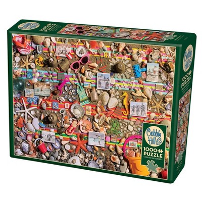 Cobble Hill Beach Scene Jigsaw Puzzle - 1000pc