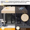 10x4FT Retractable Awning, Iron Stand Tool-Free Installation, Sun Shade for Window, Balcony, Patio - 4 of 4