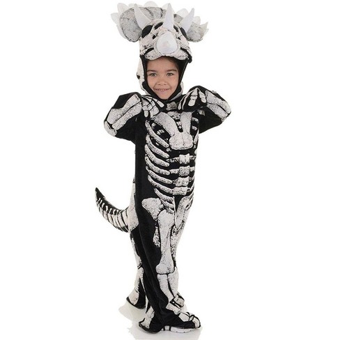 Underwraps Costumes Dinosaur Triceratops Skeleton Child Costume Medium :  Target