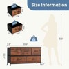 SKRAN Dresser For Bedroom,5 Storage Drawers,Fabric Closet Chests Organizer Tower Furniture With Wooden Top Metal Frame For Clothes, Guest Room - 3 of 4