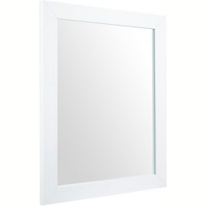 Rectangular Wall Mirror, White Framed Mirror for Bathroom, Bedroom, Living Room & Entryway Decor - 1 of 4