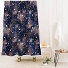 Jacqueline Maldonado Zodiac Shower Curtain Navy - Deny Designs: Polyester Microfiber, Machine Washable, Buttonhole Top - 2 of 3