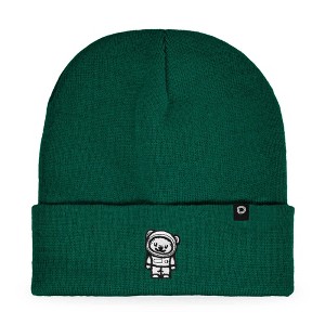 Dalix Ice Bear Embroidered Beanie Astronaut Warm Winter Knit Hat for Men - 1 of 4