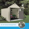 Suncast Tremont 8 ft. x 10 ft. Heavy Duty Resin Storage Shed with Windows, Vanilla - 3 of 4