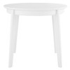 HomeRoots 36" White Wood Round Top Dining Table - 4 of 4