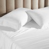 100% Cotton Linen Texture Vintage Wash Percale Pillowcases, Set of 2 by Blue Nile Mills - 2 of 4