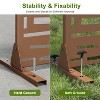 PexFix 72 in. x 47 in. Outdoor Privacy Rectangle Screen Galvanized Steel Panel Divider in Brown - 4 of 4