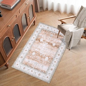 Ophanie Area Rugs for Bedroom Living Room, Soft Plush Carpet, Indoor Floor Gray Rug - 1 of 1