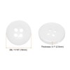 Unique Bargains Resin Craft DIY Round Flat 4-Hole Replacement Sewing Buttons 10 Pcs - 2 of 4