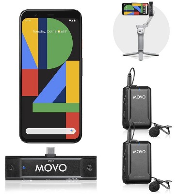 Movo Edge-uc-duo Dual Wireless Lavalier Microphone System - Compatible ...