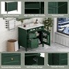 Modern 36 Inch Bathroom Vanity with Sink Top, Soft-Close Drawers and Tip-Out Tray, Freestanding Storage Cabinet for Bathroom-Maison Boucle - 4 of 4