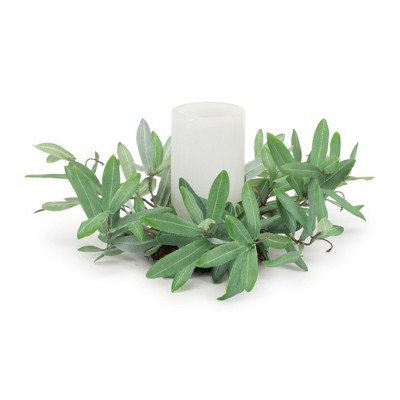 Melrose Olive Leaf Candle Ring 12"D