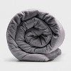Sealy 48" x 72" Microplush 12lb Weighted Blanket Gray: Adult Throw with Glass Beads, Polyester Fabric - 3 of 4