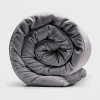 Sealy 48" x 72" Microplush 12lb Weighted Blanket Gray - image 3 of 4