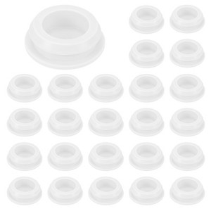 Unique Bargains Silicone Waterproof Durable Shock Absorption Mechanical Fasteners White - 1 of 4