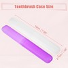 Unique Bargains Lightweight Plastic Travel Toothbrush Case 7.48"x1.06" 2 Pcs - 4 of 4