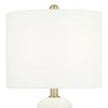 360 Lighting Draper 26" High Modern Coastal Table Lamps Set of 2 White Ceramic Living Room Bedroom Bedside Nightstand House Office Home Reading - 4 of 4