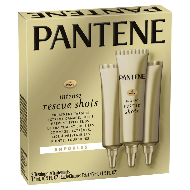 Pantene ProV Intense Rescue Shots Hair Ampoules for Intensive Repair of Damaged Hair - 3pk/5 fl oz, 3 of 7