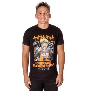 Naruto Shippuden Mens' Anime Shirt Ichiraku Ramen Shop Adult T-Shirt - 1 of 4