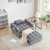 Airsurfer Versatile Foldable Velvet Sofa Bed, 3 Lengths Adjustable, with USB Port, Ashtray & Swivel Phone Stand - 2 of 4