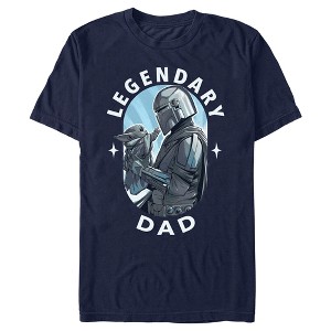 Men's Star Wars: The Mandalorian Din Djarin and Grogu Legendary Dad T-Shirt - 1 of 4