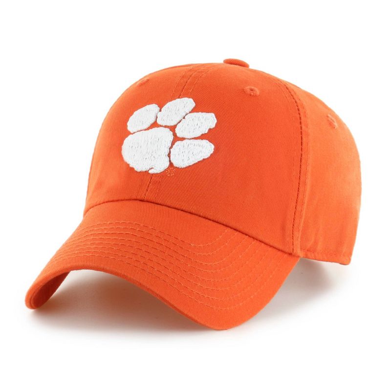 NCAA Clemson Tigers Men&#39;s Clean Up Fabric Washed Relaxed Fix Hat, 1 of 3