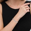 Haus of Brilliance Silver 1/10 Cttw Diamond X Link Bolo Bracelet - 4 of 4