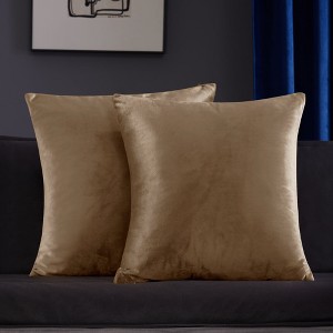 Deconovo Velvet Throw Pillow Covers, 2-Pack – Cover Only, Soft Feel - 1 of 4