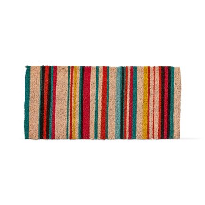 tagltd 1'6"x3'3" Makena Stripe Rectangle Indoor and Outdoor Estate Coir Door Welcome Mat Mulitcolored - 1 of 2