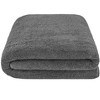 American Soft Linen 100% Cotton Oversized Bath Sheet, 40 in by 80 in Bath Towel Sheet, Dark Gray - 3 of 4