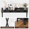 Long Narrow Console Table for Living Room, 2-Tier Farmhouse Sofa Table Behind Couch, Industrial Entryway Table with Storage Shelf - 4 of 4