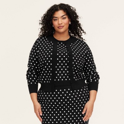 Women's Mini Polka Dot Cardigan -  kate spade new york x Target Black/White