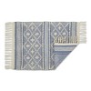 Design Imports Diamond Textured Fringe - Natural & French Blue - 2 X 3 Ft - 2 of 4