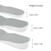 Unique Bargains Height Increase Shoe Inserts Fit Shoe White Gray 1 Pair - 2 of 4