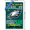 Trends International NFL Philadelphia Eagles - Super Bowl LIX Team Logo Framed Wall Poster Prints - 3 of 4