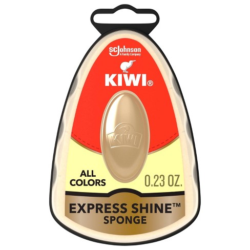 KIWI Express Shoe Shine Sponge Instant Leather Polish Care - Black